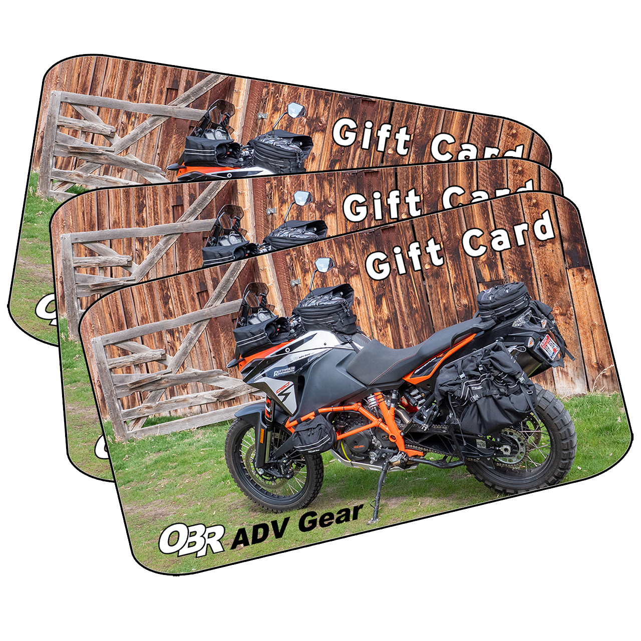 OBR ADV Gear Gift Cards. Great gear, Great Gift! Delivered by email, no fees or expiration date.