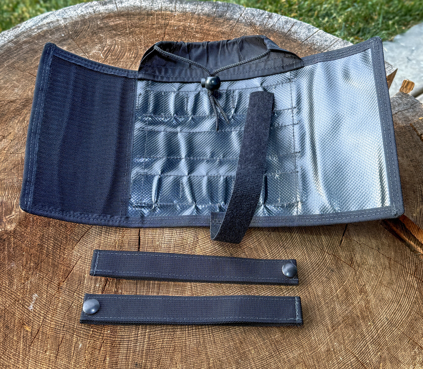 Inside of OBR Motorcycle bottle holder.