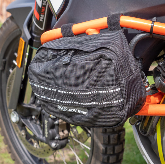 OBR ADV Gear Crash Bar Bags: installed on Mike's KTM