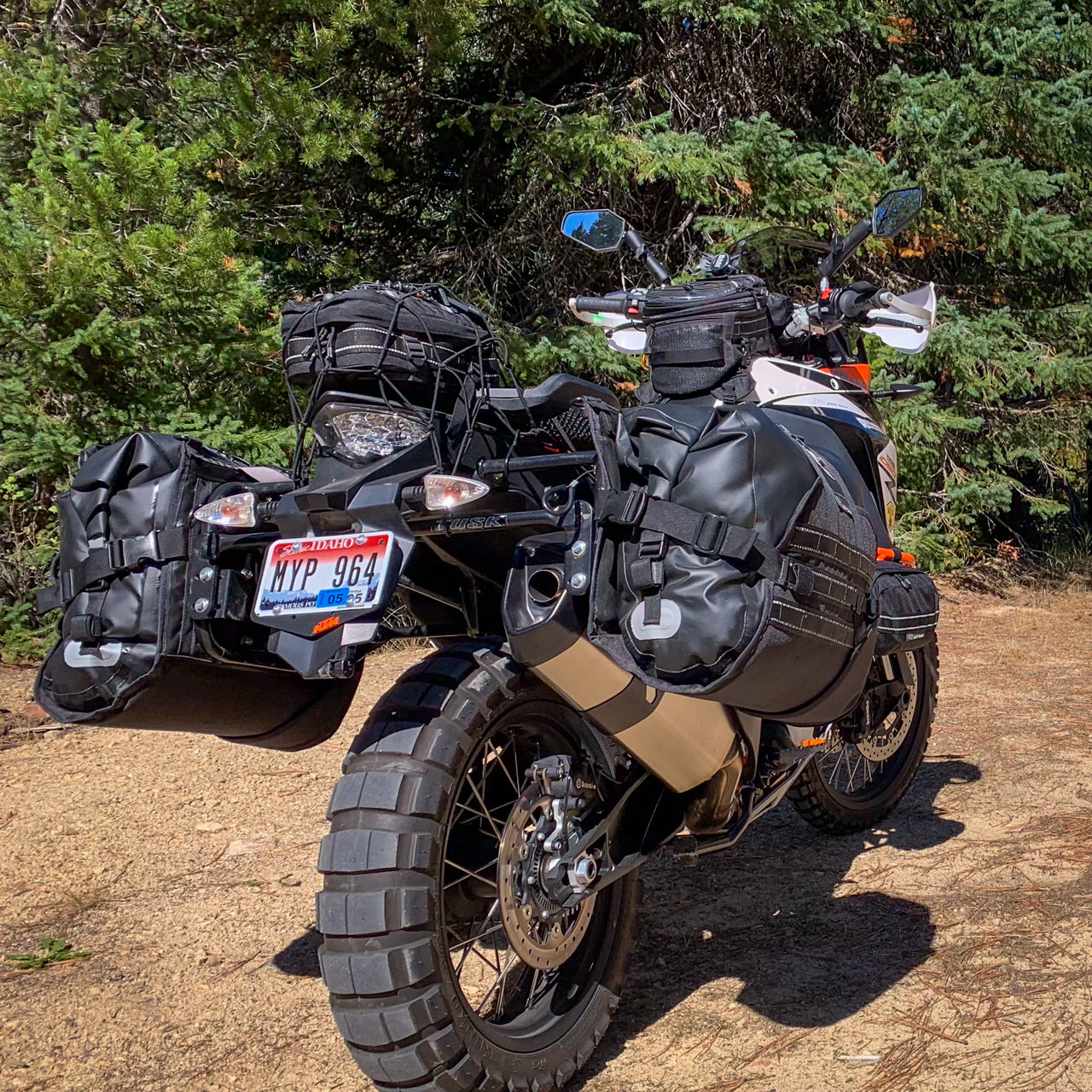 OBR Explorer Saddlebags on KTM (with other OBR products)