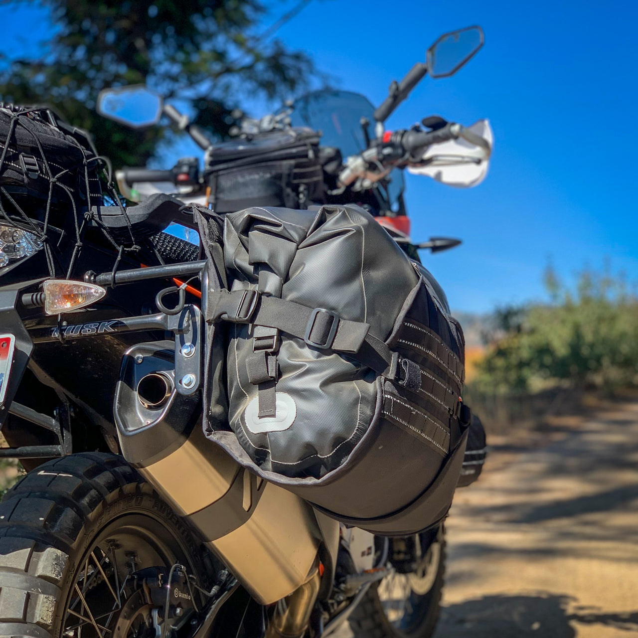 OBR Explorer Saddlebags on KTM (with other OBR products)