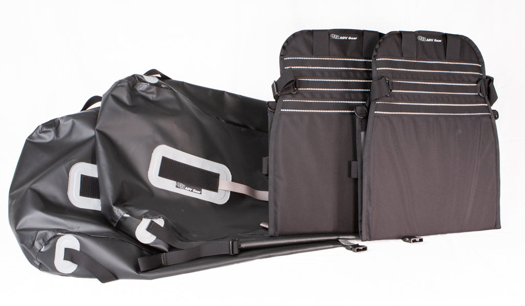 OBR ADV Gear Explorer Saddlebag System: system components