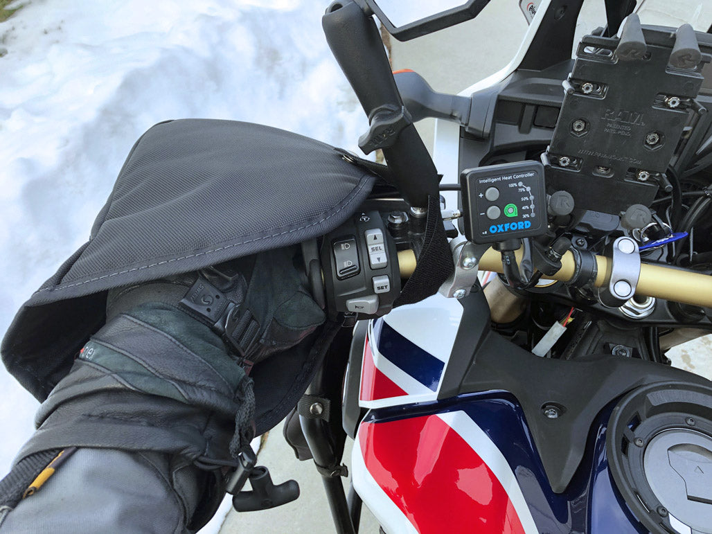 OBR ADV Gear Enduro Grip Mitts: On-bike