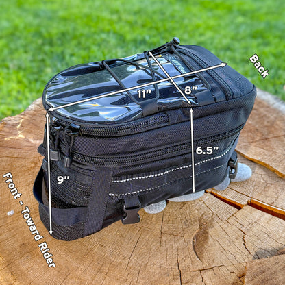 Angle view showing external product dimensions