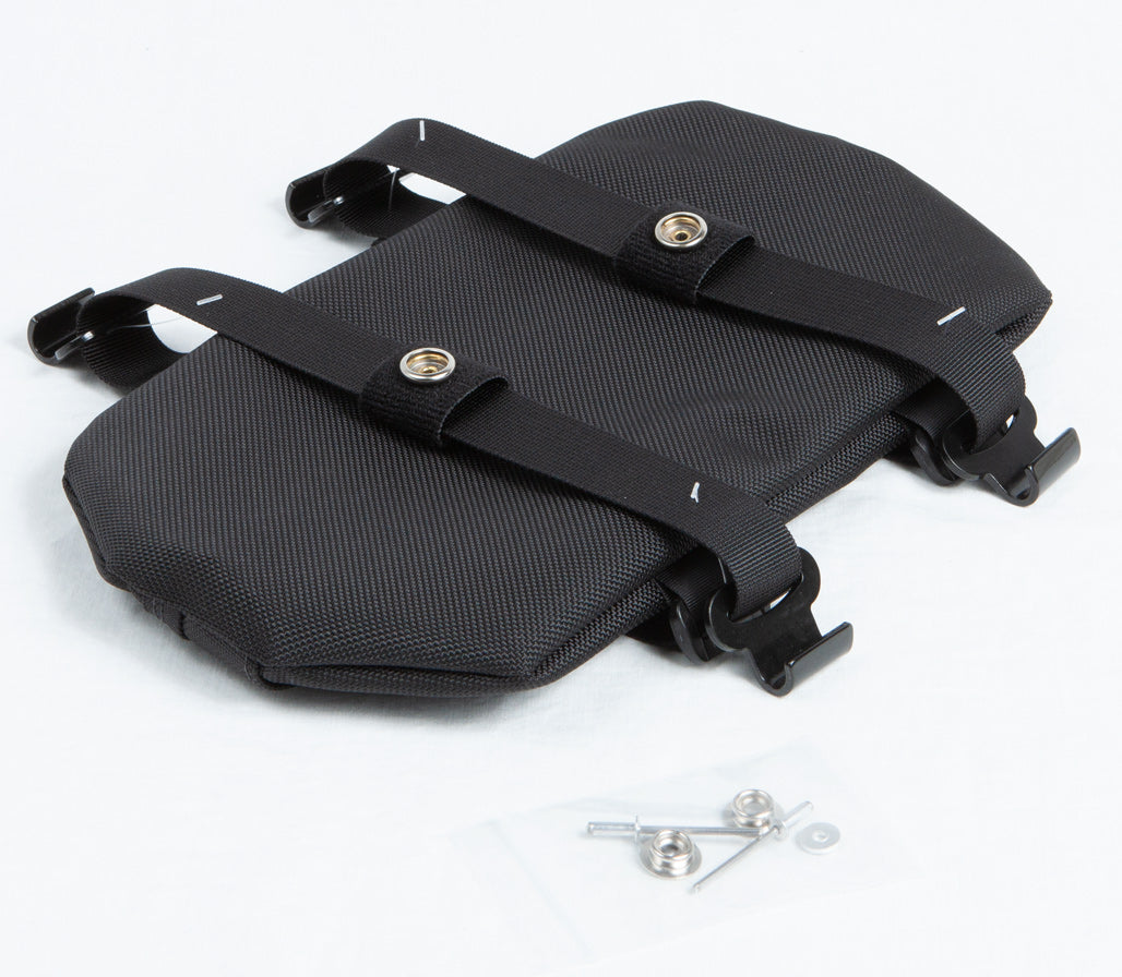 OBR ADV Gear Fender Bag: included snap system prevents bag shifting on rough trails