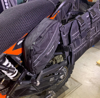 OBR 10L Saddlebag on ADV motorcycle