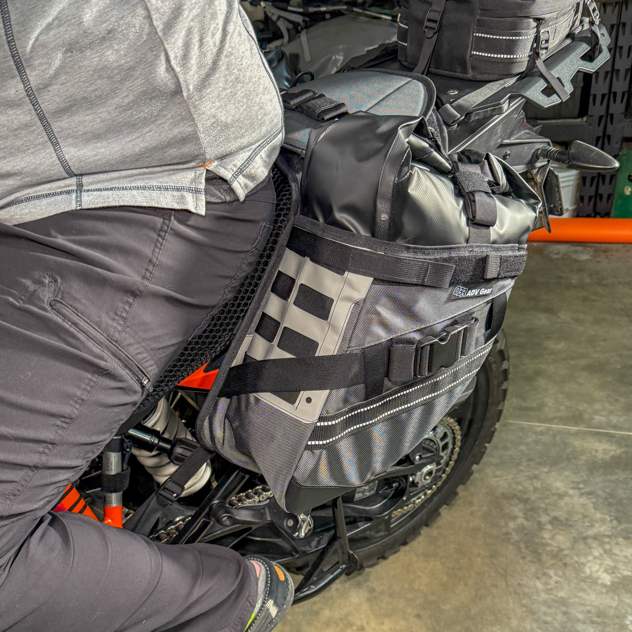 OBR 38L Saddlebags 2.0: Minimal interference with the riders position!
