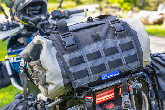 Dan's black Beavertail on his Norden.  OBR 35L dry duffel installed.