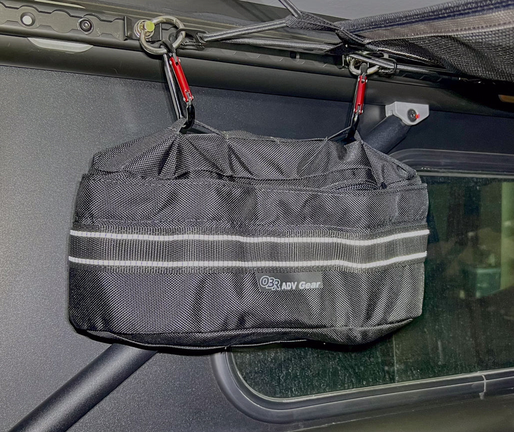 OBR Extras Pouch: Versatile on and off your motorcycle.  Seen here in a GFC topper!