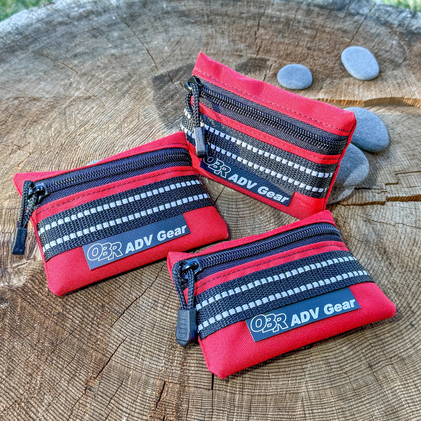OBR Motorcycle Mini-pouches: 3 pack in red